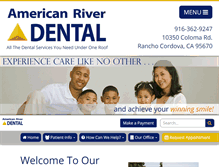 Tablet Screenshot of americanriverdental.com